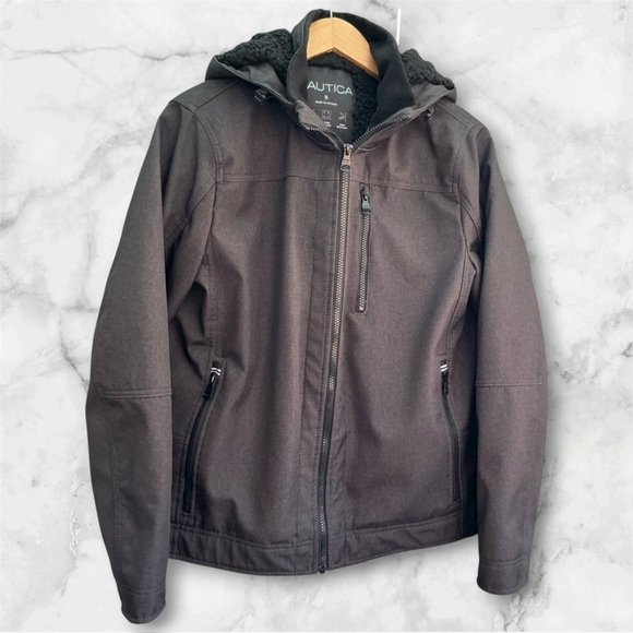 Nautica Other - Nautica Men's Winter Snow Double Layered Charcoal Performance Jacket Size Small